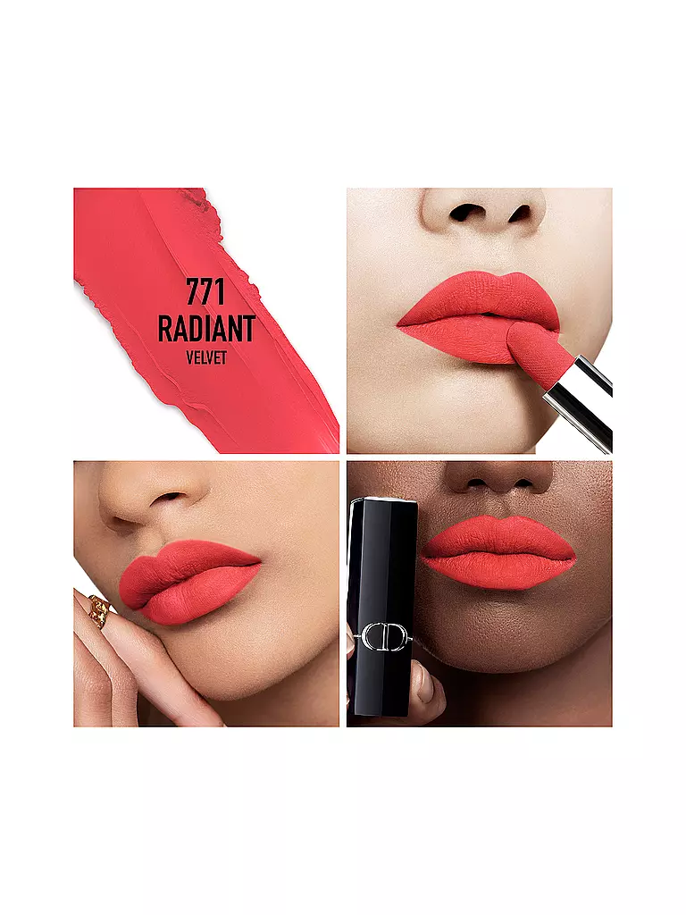DIOR Lippenstift Rouge Dior Velvet Lipstick 771 Radiant koralle